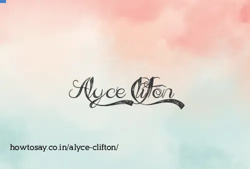 Alyce Clifton