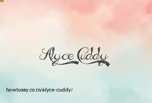 Alyce Cuddy