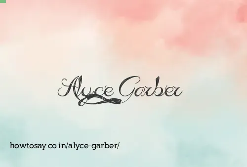 Alyce Garber