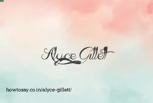 Alyce Gillett