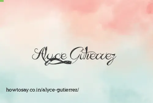Alyce Gutierrez