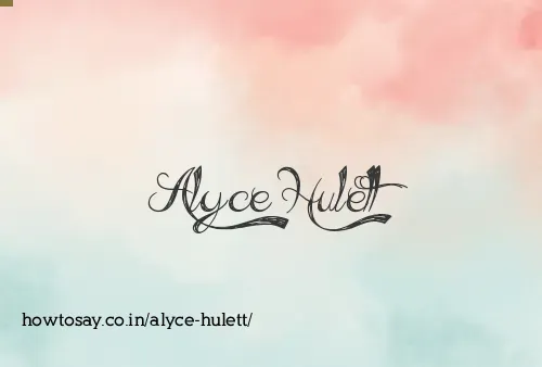 Alyce Hulett