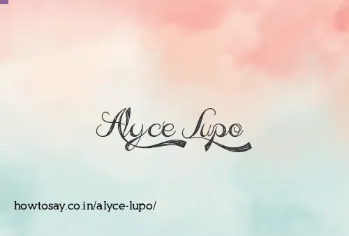 Alyce Lupo