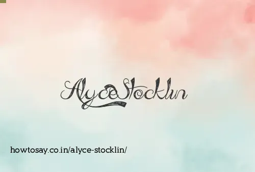 Alyce Stocklin