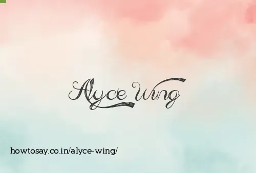 Alyce Wing