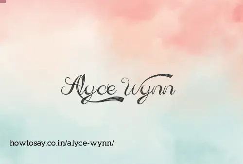 Alyce Wynn