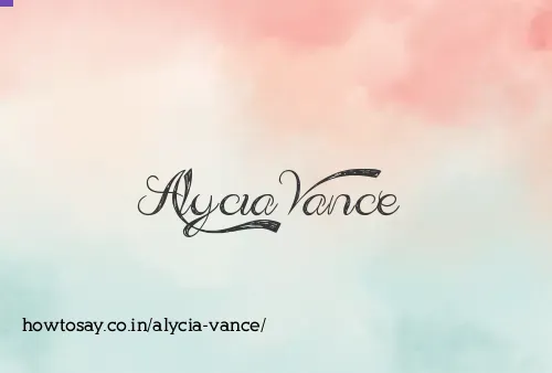 Alycia Vance
