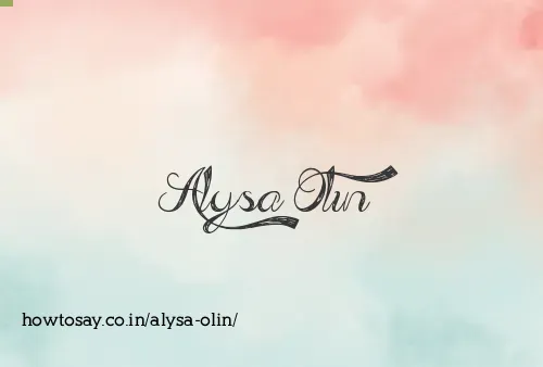 Alysa Olin