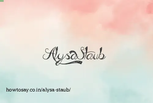 Alysa Staub