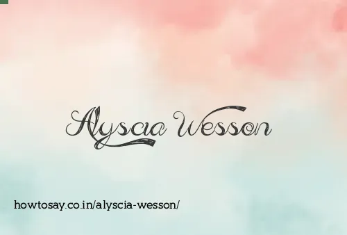 Alyscia Wesson
