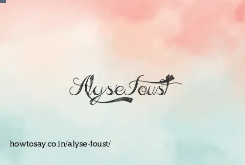 Alyse Foust