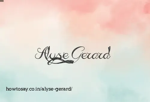 Alyse Gerard