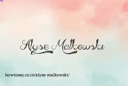 Alyse Malkowski