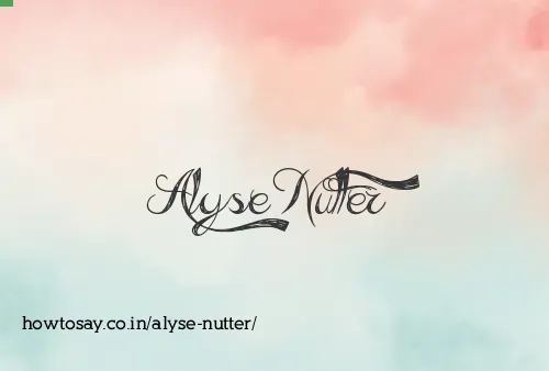 Alyse Nutter