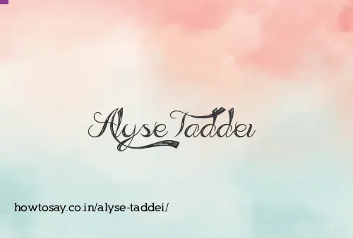 Alyse Taddei