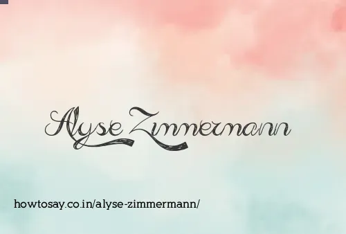 Alyse Zimmermann