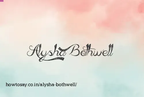 Alysha Bothwell