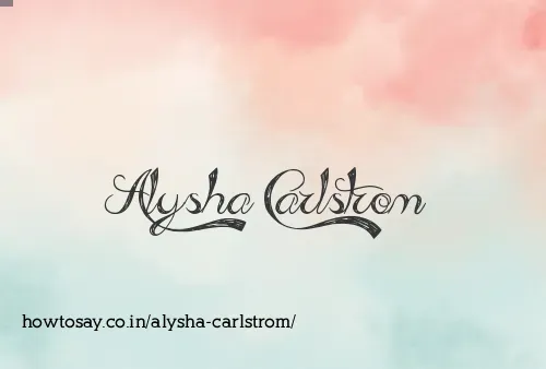 Alysha Carlstrom