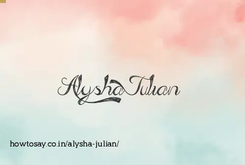 Alysha Julian