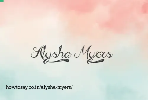 Alysha Myers