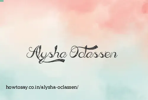 Alysha Oclassen