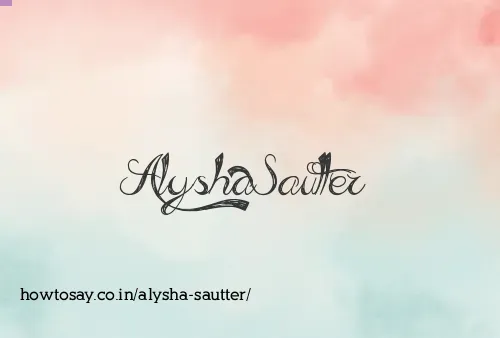 Alysha Sautter