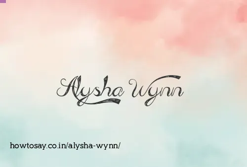 Alysha Wynn