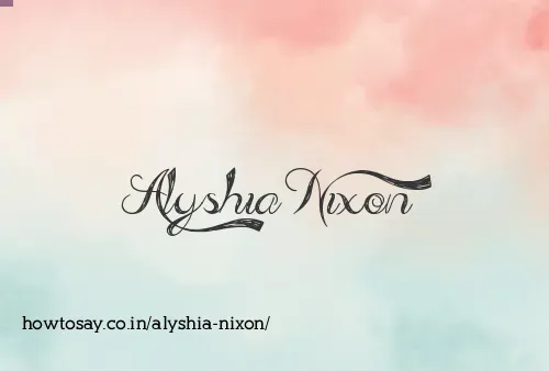 Alyshia Nixon