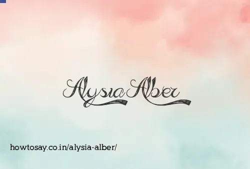 Alysia Alber