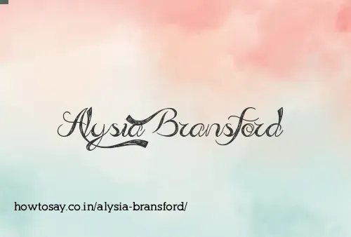Alysia Bransford