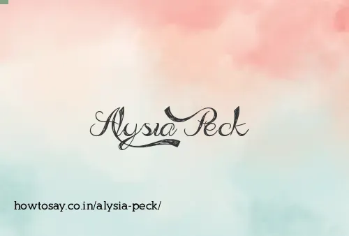 Alysia Peck