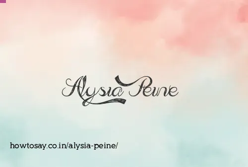Alysia Peine