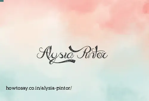 Alysia Pintor