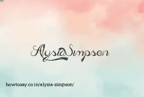 Alysia Simpson