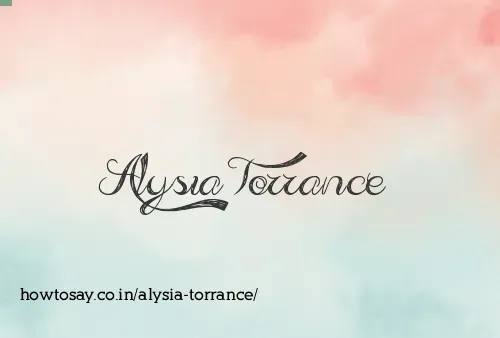 Alysia Torrance