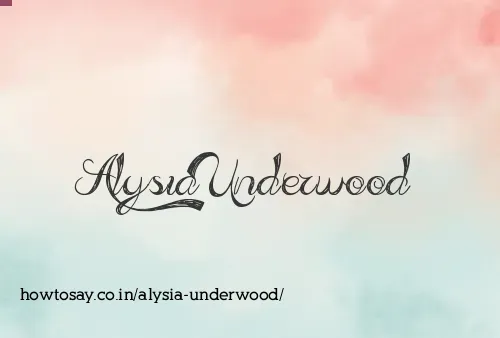Alysia Underwood