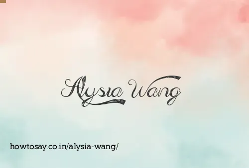 Alysia Wang