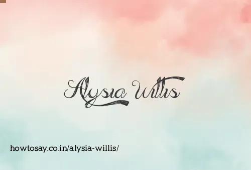 Alysia Willis