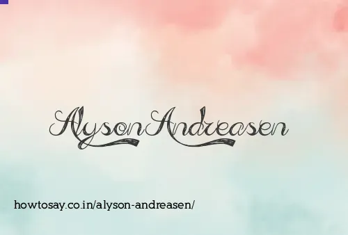 Alyson Andreasen