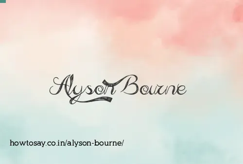 Alyson Bourne