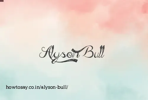 Alyson Bull