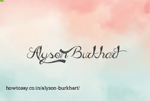 Alyson Burkhart
