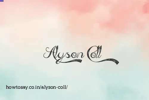 Alyson Coll