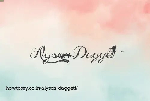 Alyson Daggett