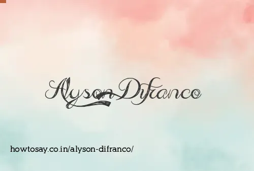 Alyson Difranco