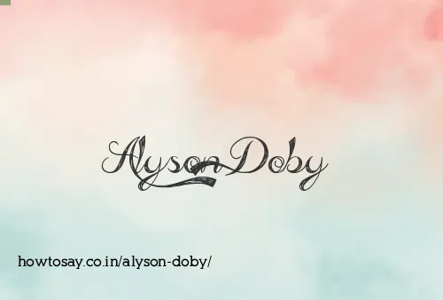 Alyson Doby