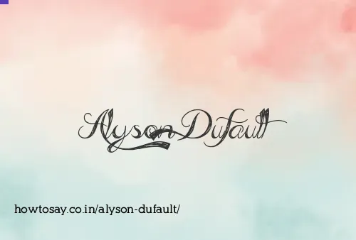 Alyson Dufault
