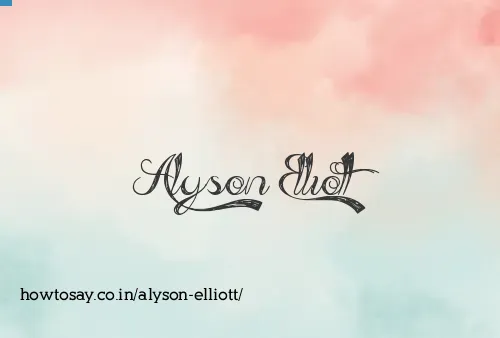 Alyson Elliott