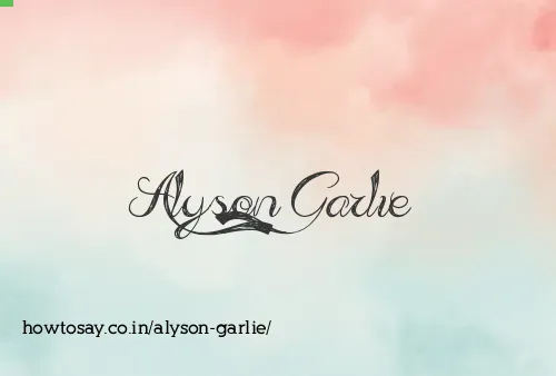 Alyson Garlie