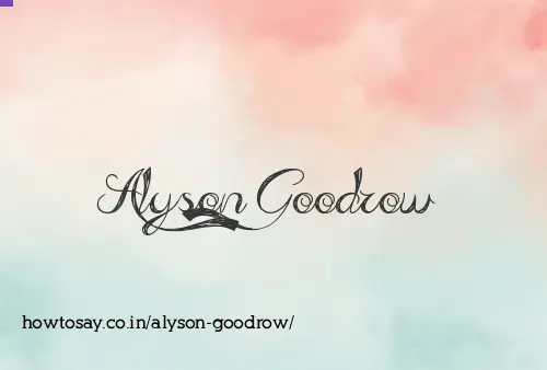 Alyson Goodrow